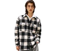Tommy Jeans TJM Check Overshirt EXT, Noir , L