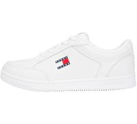 Tommy Jeans TJM Cupsole Long Lace Leather EM0EM01707 Low Top Blanc (Ecru), 43 EU, Blanc écru, 44 EU