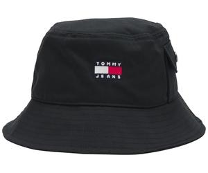 Tommy Jeans TJM Heritage Bucket Hat Am0Am13423 Bob, Black (Black), Taille Unique Homme