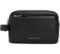 Tommy Jeans TJM Linear Leather Washbag Am0am13692, Trousse de Toilette Homme, Black (Black), Taille Unique