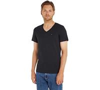 Tommy Jeans Original V-neck Short Sleeve T-shirt Noir XL Homme