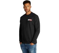 Tommy Jeans TJM REG Entry Graphic Crew EXT DM0DM20341 Sweat-Shirt à Enfiler, Black (Black), M Homme