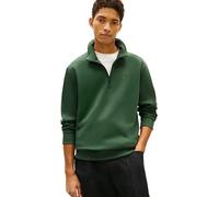 Tommy Jeans TJM Reg Fleece 1/4zip Mock Neck Dm0dm20339 Sweat-Shirt Semi-zippé, Green (Shadow Pine), M Homme