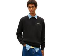 Tommy Jeans TJM REG Linear Crew EXT DM0DM20249 Pull Sweat-Shirt, Noir (Noir), XL, Noir (Noir), XL