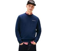 Tommy Jeans TJM REG Linear Crew EXT DM0DM20249 Pullover Sweatshirt, Bleu (Dark Night Navy), XL, Bleu Marine foncé, XL