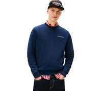Tommy Jeans TJM Reg Linear Crew Ext Dm0Dm20249 Sweat-Shirt à Enfiler, Blue (Dark Night Navy), M Homme