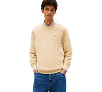 Tommy Jeans TJM Reg S Flag Crew Dm0Dm20741 Pull en Molleton pour Homme, Beige (doré Doux), L