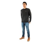 Tommy Jeans TJM Reg S Flag Crew Dm0Dm20741 Sweat-Shirt à Enfiler, Black (Black), XL Homme