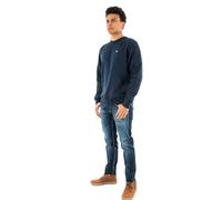 Tommy Jeans TJM Reg S Flag Crew Dm0Dm20741 Sweat-Shirt à Enfiler, Blue (Dark Night Navy), M Homme