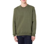 Tommy Jeans TJM REG S Flag Crew EXT DM0DM20741 Pull Sweat-Shirt, Vert (Vert Foncé), XL, Vert (Vert foncé), XL