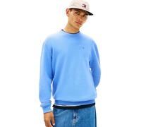 Tommy Jeans TJM Reg S Flag Crew Ext Dm0Dm20741 Sweat-Shirt à Enfiler, Blue (Light Horizon Blue), M Homme