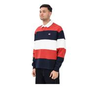 Tommy Jeans - TJM Relax Badge Stripe SweaT-shirt - Homme - Tops - Multicolore - Taille: L