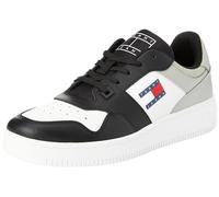 Tommy Jeans TJM Retro Basket ESS, Baskets à Semelle Cuvette, Faded Willow/Black,