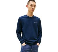 Tommy Jeans TJM Slim Chest Linear Ls Tee Ext Dm0Dm21594 T-Shirt L/S, Blue (Dark Night Navy), XXL Homme