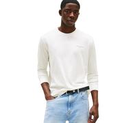 Tommy Jeans TJM Slim Chest Linear Ls Tee Ext Dm0Dm21594 T-Shirt L/S, White (Ecru), L Homme