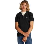 Tommy Jeans TJM Slim Placket Polo EXT S/S Polo Homme, Black (Black), L