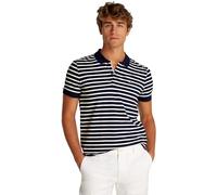 Tommy Jeans TJM Slim Placket Polo EXT S/S Polo Homme, Blue (Dark Night Navy/Ecru), XXL
