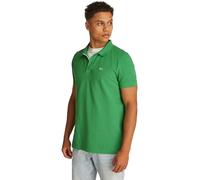 Tommy Jeans TJM Slim Placket Polo EXT S/S Polo Homme, Green (Coastal Green), XL