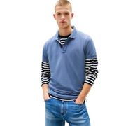 Tommy Jeans TJM Slim Placket Polo EXT S/S Polo Homme, Grey (Blue Moment), L