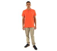 Tommy Jeans TJM Slim Placket Polo EXT S/S Polo Homme, Orange (Bright Vermillion), XXL