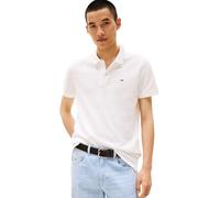 Tommy Jeans TJM Slim Placket Polo EXT S/S Polo Homme, White (Ecru), M