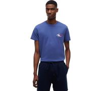 Tommy Jeans TJM Slim Sign Chest SS Tee Ext DM0DM22538 S/S T-Shirt, Bleu (Blue Storm), L