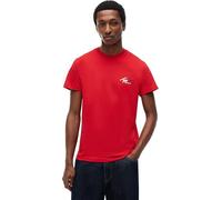 Tommy Jeans TJM Slim Sign Chest SS Tee Ext DM0DM22538 S/S T-Shirt, Rouge (Rubis), M