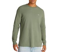 Tommy Jeans TJM Slim Waffle Ls Tee Ext Dm0Dm20688 T-Shirt L/S, Green (Aruba Green), XXL Men's