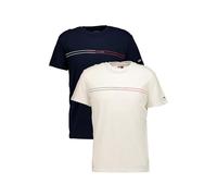 Tommy Jeans TJM SLM Entry GRPHC T EXT 2 PCK S/S T-Shirt Men's, Multi (Dark Night Navy/Ecru), XL