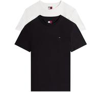 Tommy Jeans TJM Xslim 2Pack Jersey Tee Ext Dm0Dm20687 T-Shirt S/S, Multi (Black/Ecru), 3XL Grande Taille Homme