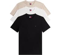 Tommy Jeans TJM XSLIM 3PACK Tee EXT DM0DM21579 S/S T-Shirt, Multi (Black/Gulf Sand/Ecru), S, Multicolore (Noir/Sable du golfe/écru), S