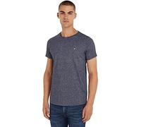 Tommy Jeans TJM XSLIM JASPE C NECK EXT Hauts en tricot à manches courtes Homme, Bleu (Twilight Navy), S