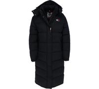 TOMMY JEANS TJW ALASKA LONG PUFFER Manteau pour femme, Taille:XL, Tommy Jeans Couleurs:Noir