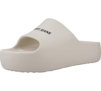 Tommy Jeans Tjw Chunky Flatform Slid Couleur Blanc