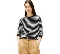 Tommy Jeans TJW Essential Crew Sweater EXT DW0DW20159 Pull pour Femme, Noir (Noir/Rayures écrues), Taille 6XL, Noir (Noir/écru), 6XL Grande Taille