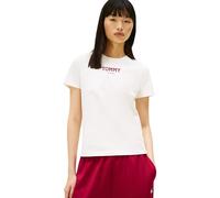 Tommy Jeans Tjw Reg Essential Logo 2 Tee Ext Dw0Dw21842 T-Shirt S/S, White (Ecru), XL Femme