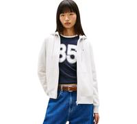 Tommy Jeans Tjw Reg S Flag Zip Thru Dw0dw19729 Sweat à Capuche zippé, Grey (Ice Grey Heather), S Femme