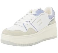 Tommy Jeans TJW Retro Basket Flatform EN0EN02916 Low Top, Beige (Gulf Sand/Pervenche Dust), 6.5 UK, Poussière de pervenche Sable Beige du golfe, 40 EU