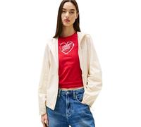 Tommy Jeans Veste Coupe-Vent Femme Outdoor Shell avec Capuche, Beige (Desert Sand Dune), S