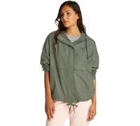 Tommy Jeans Veste Coupe-Vent Femme Oversized avec Capuche, Vert (Aruba Green), XXS