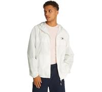 Tommy Jeans Veste Coupe-Vent Homme Chicago avec Capuche, Blanc (Ecru), M