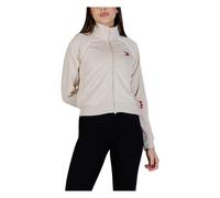 Tommy Jeans - Veste de survêtement en maille interlock - Femme - Sweatshirts et sweats à capuche - Beige - Taille: 42 FR