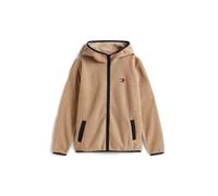 Tommy Jeans Veste en polaire beige / rouge / noir / blanc, Taille XXL