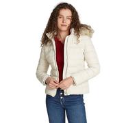 Tommy Jeans Veste Matelassée Femme Basic Hooded Down Jacket avec Capuche, Ivoire (Newsprint), 6XL