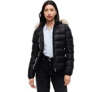 Tommy Jeans Veste Matelassée Femme Basic Hooded Down Jacket avec Capuche, Noir (Black), 4XL
