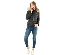 Tommy Jeans Veste Matelassée Femme Basic Hooded Down Jacket avec Capuche, Noir (Black), XL