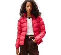Tommy Jeans Veste Matelassée Femme Basic Hooded Down Jacket avec Capuche, Rouge (Vintage Cerise), M