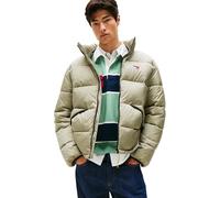 Tommy Jeans Veste Matelassée Homme Vail avec Col Montant, Vert (Utility Sage), L