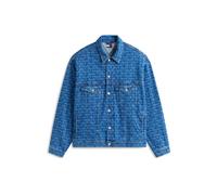 Tommy Jeans Veste mi-saison 'Aop' bleu denim / blanc, Taille M