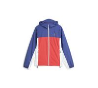 Tommy Jeans Veste mi-saison 'Chicago' bleu marine / rouge clair / blanc naturel, Taille S